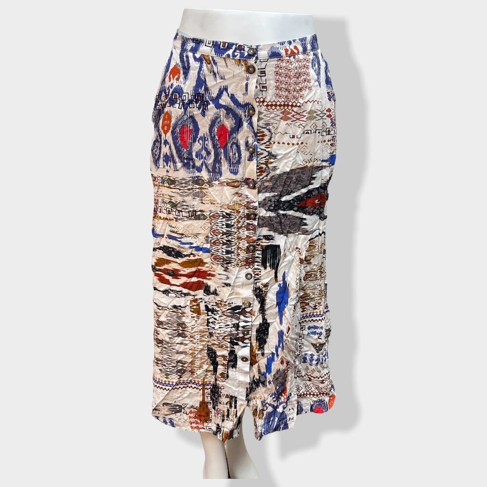 H&m‎ Patterned Calf Length Skirt